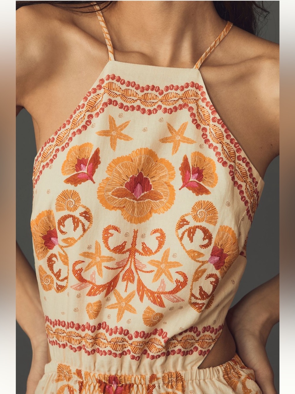 NWT Farm Rio x Anthropologie Printed
Halter Maxi Dress, M - Picture 4 of 12